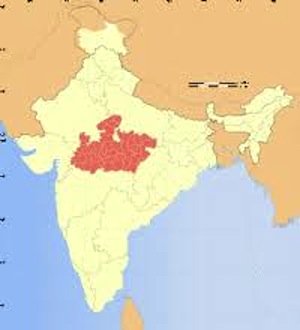 madhya pradesh, india states, physical map of india